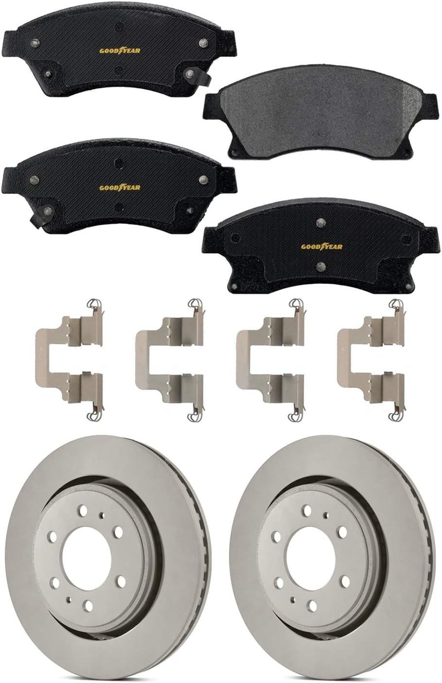 Front Brake Pads and Front Brake Rotor (2 Pack) P8787