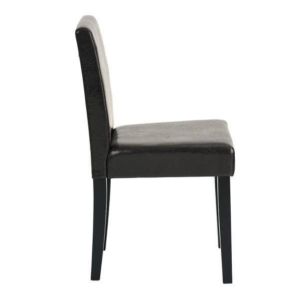 Brown PU Side Dining Chair (Set of 2) T158336