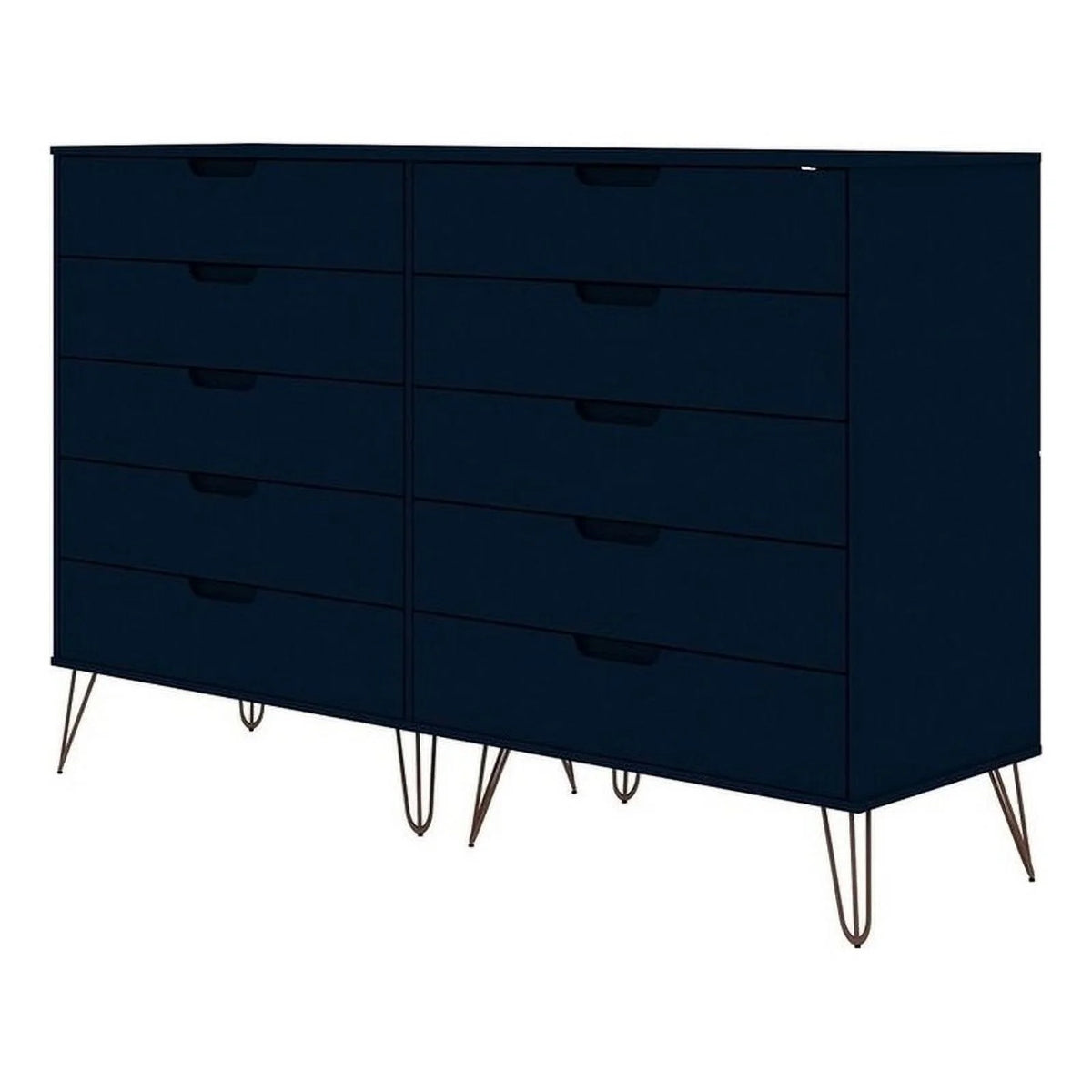 10 Drawer Contemporary Wood Dresser N20857