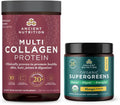 Unflavored Multi Collagen Protein Powder and Organic Supergreens Powder K8001