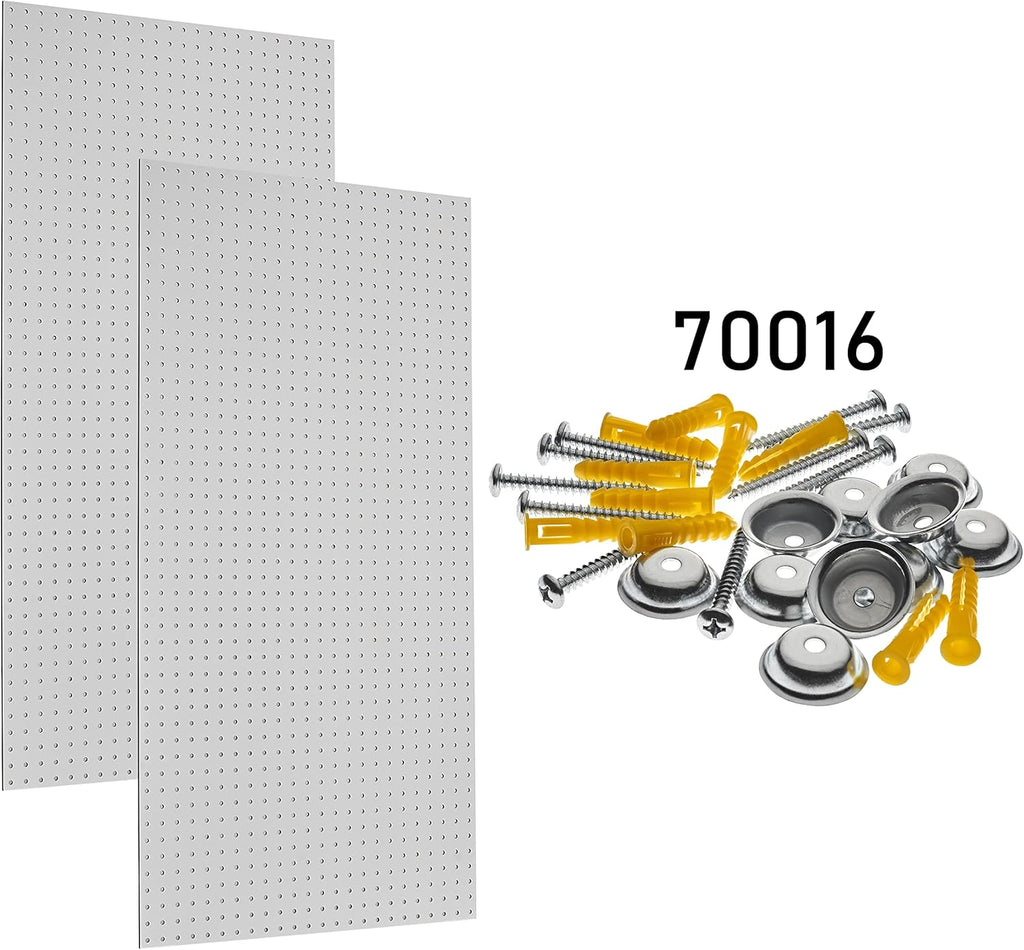 White 2 Pack Wall Ready Pegboards with Mounting Hardware H675