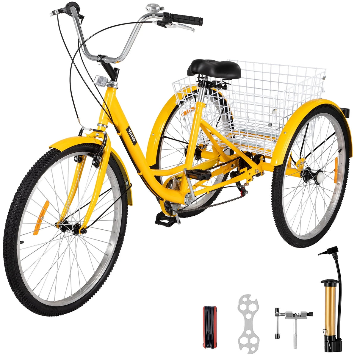 26 inch 7-Speed Adult Tricycle with Basket Z336357