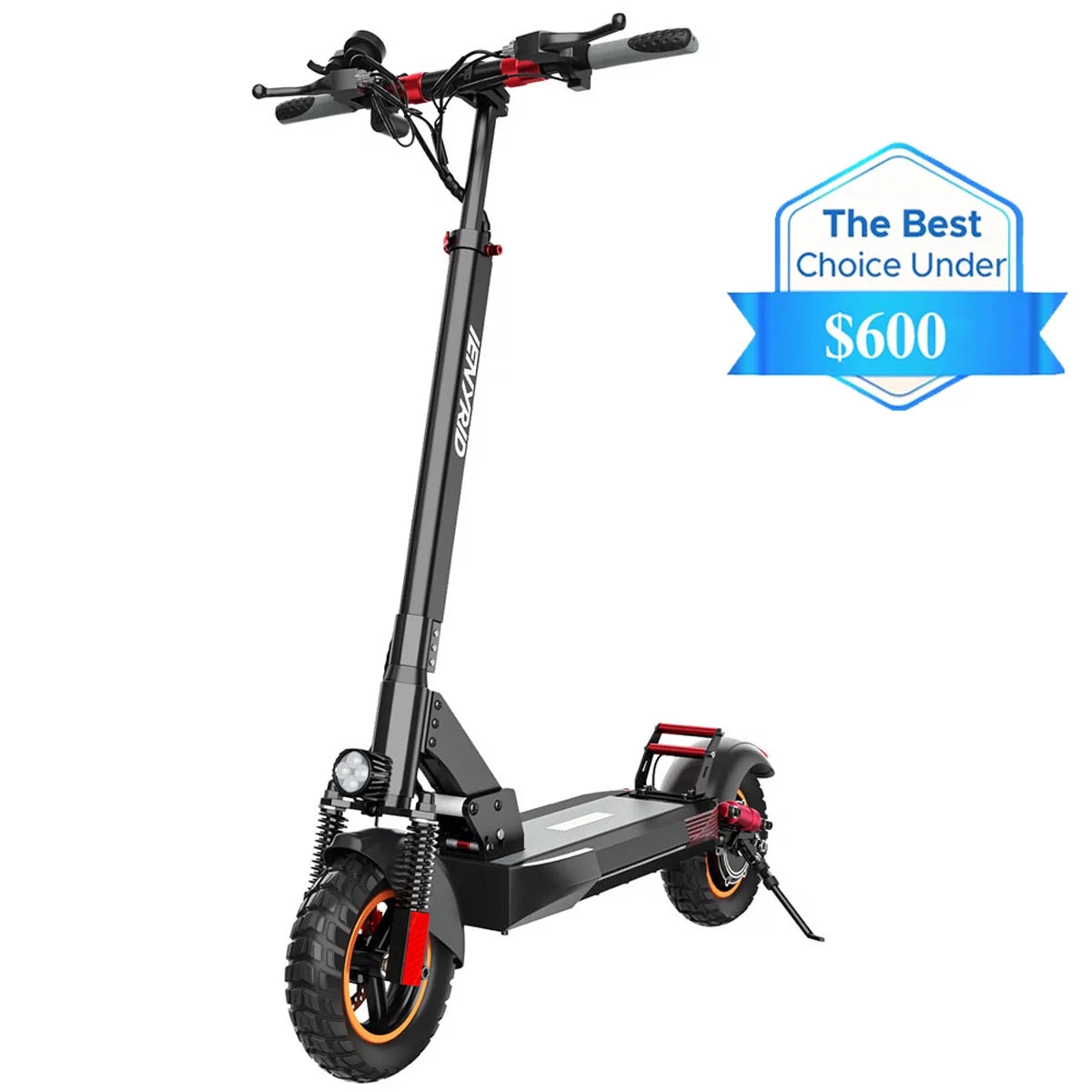 Electric Scooter with Seat, 10" Pneumatic Tires, 600W Motor J551