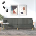 Dark Gray Fabric Sofa Bed with Armrests G6190