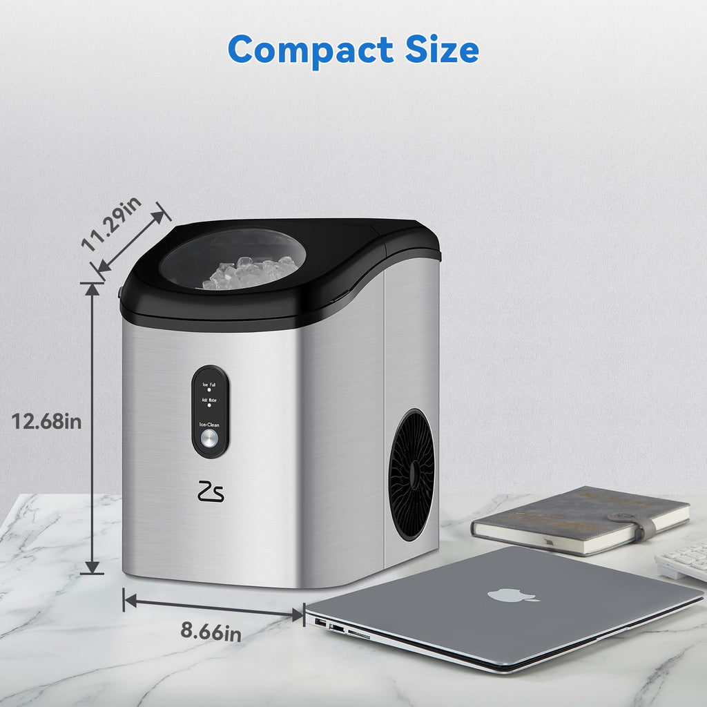 Portable Countertop Ice Maker with Ice Scoop and Basket X309
