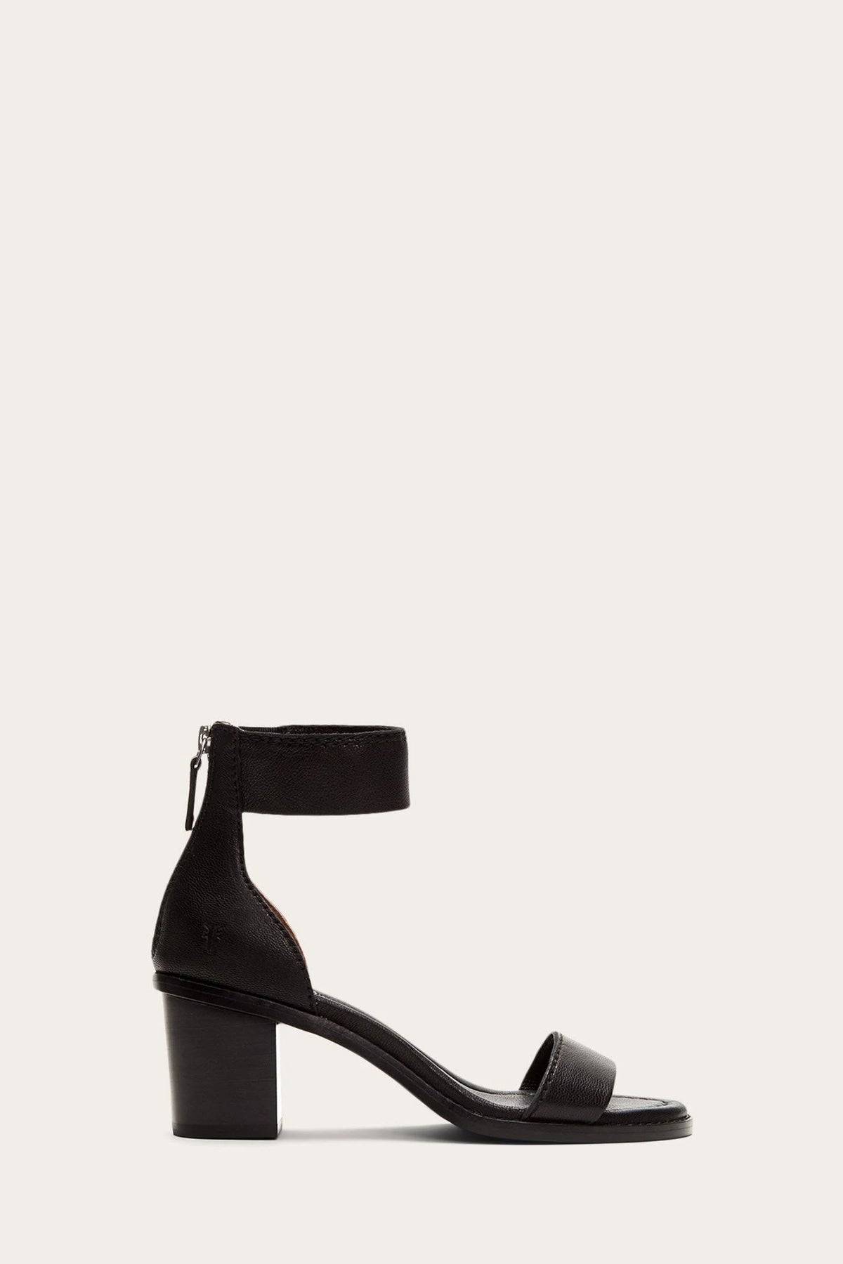Black Back Zip Boots W13556