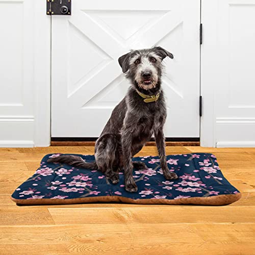 Soft Machine Washable Dog Bed Mat with Anti-Slip Bottom F430345