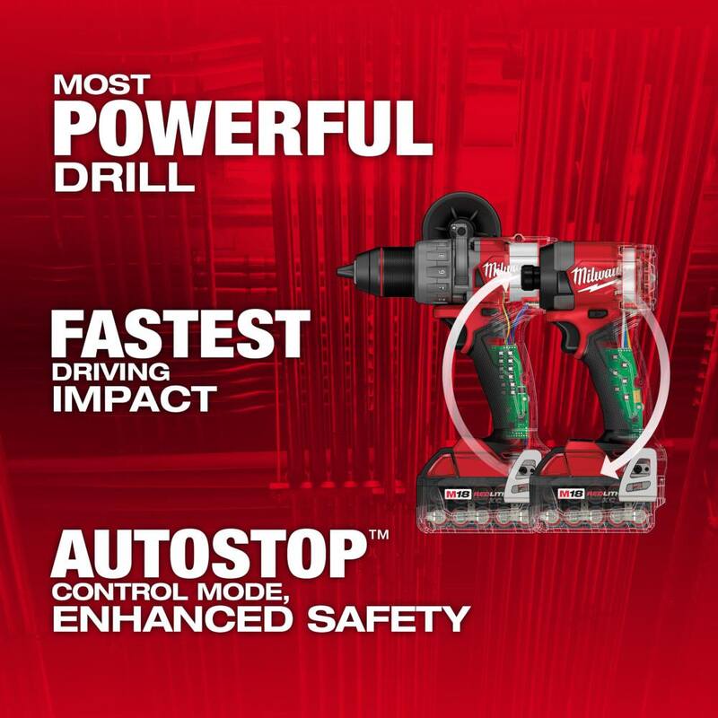 18-Volt Lithium-Ion Brushless Cordless Combo Kit 2-Tool with 2 Batteries Charger 4-1/2in. to 5in. Grinder N19763