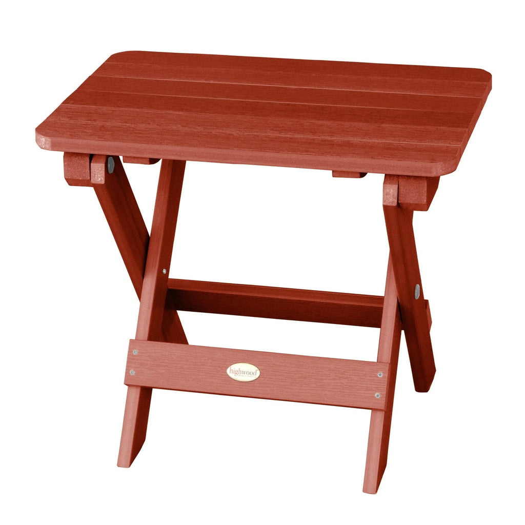 Rustic Red Folding Side Table A366