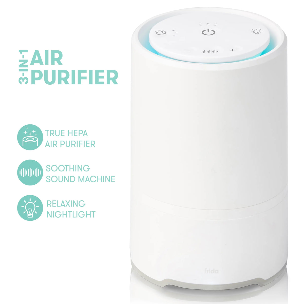 3-in-1 Air Purifier, Sound Machine, and Nightlight D7383