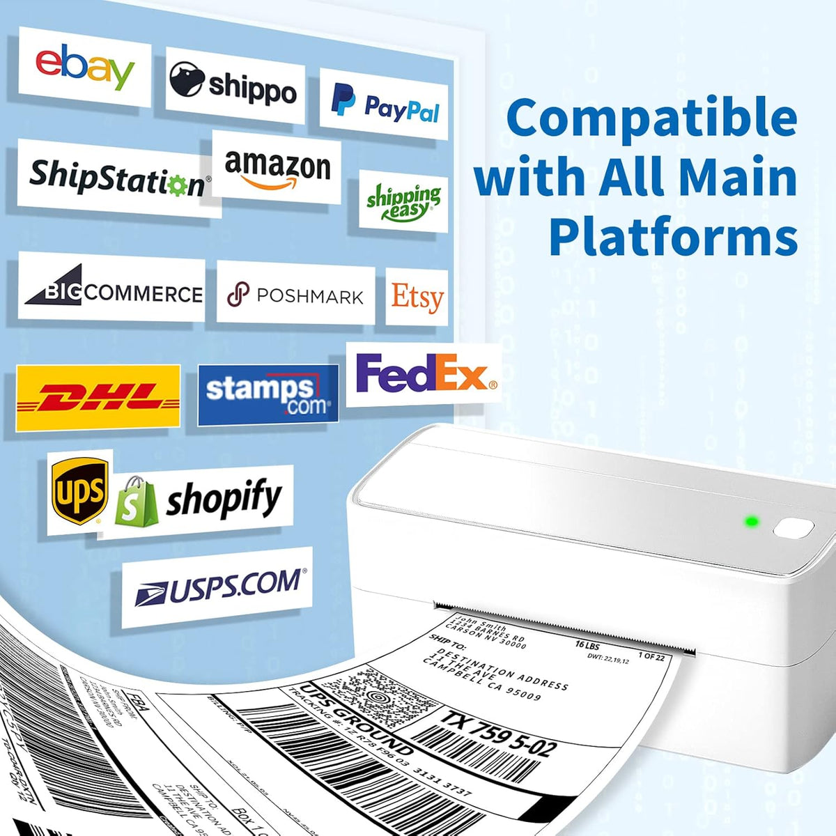 Bluetooth Thermal Label Printer T333