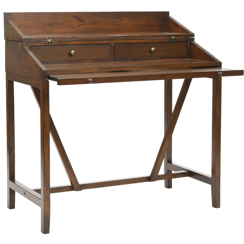 Writing Desk With Pull-Out Table Teak E869726