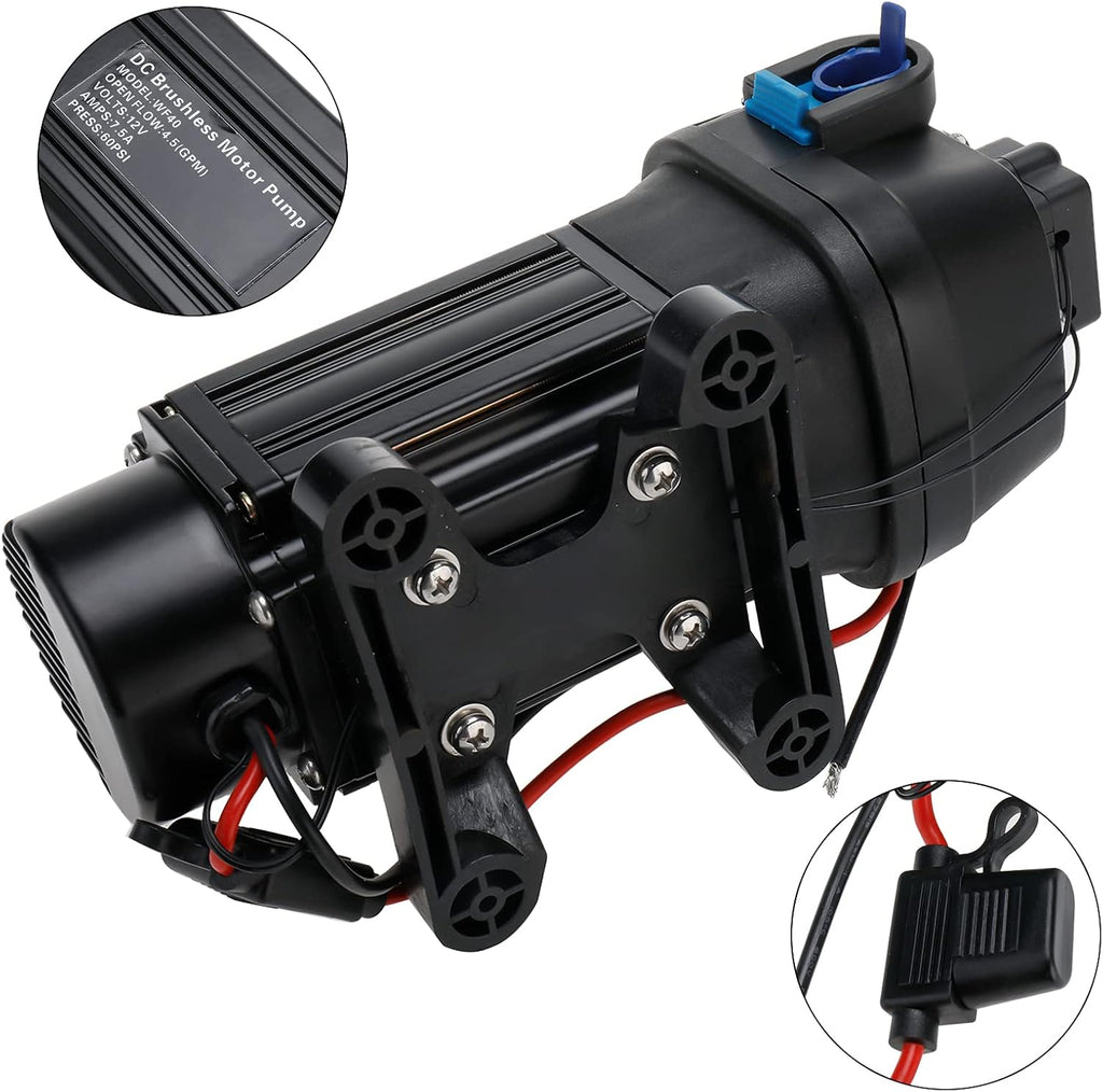 Water Diaphragm Self Priming Pump 40PSI 4.5GPM 12V Automatic C145254