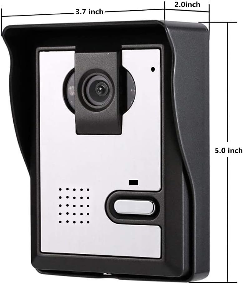 4.3 Inches Wired Video Door Phone System with LCD Monitor, IR Night Vision, Pack of 2 W893