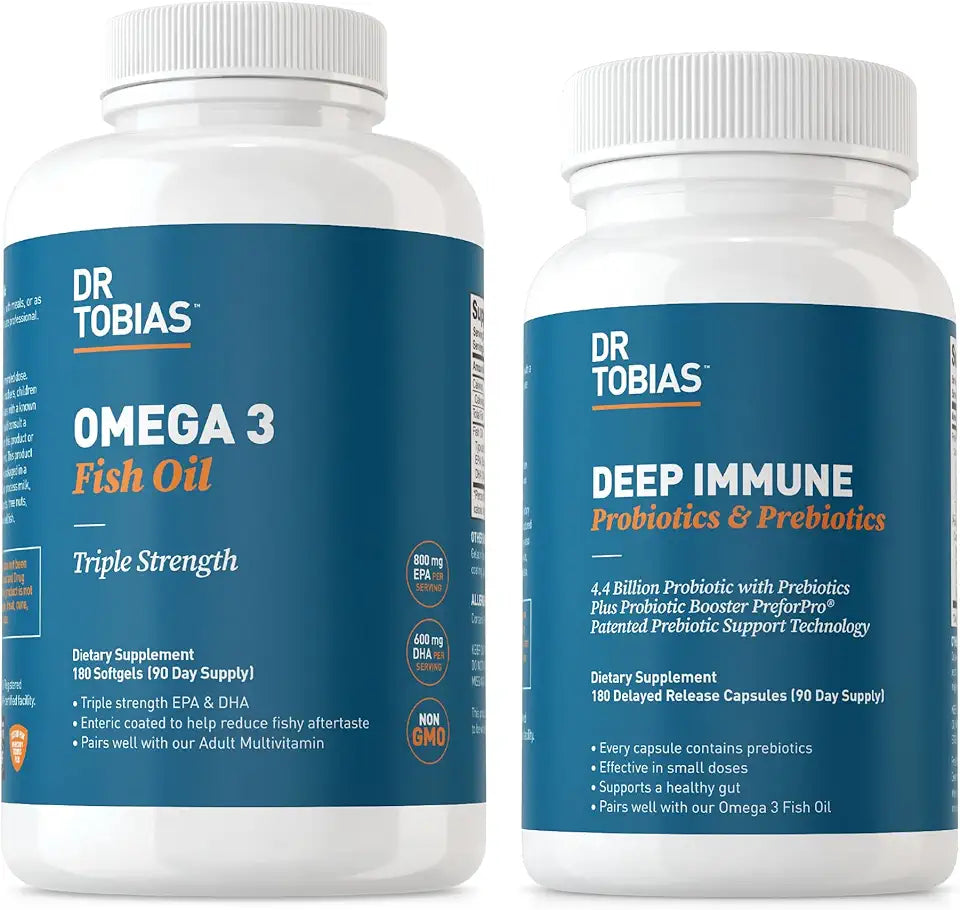 Omega 3 Fish Oil and Probiotics & Prebiotics X3827