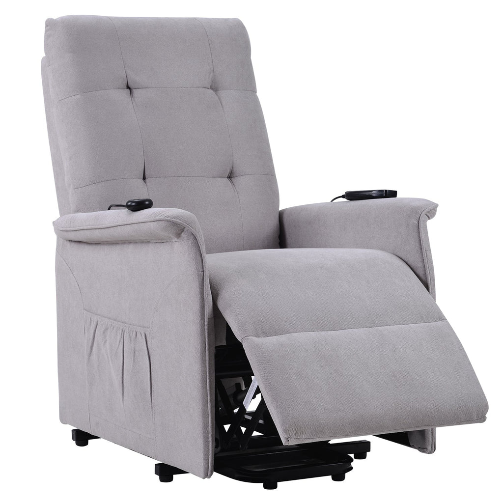 Power Lift Recliner Chair Light Gray I280309