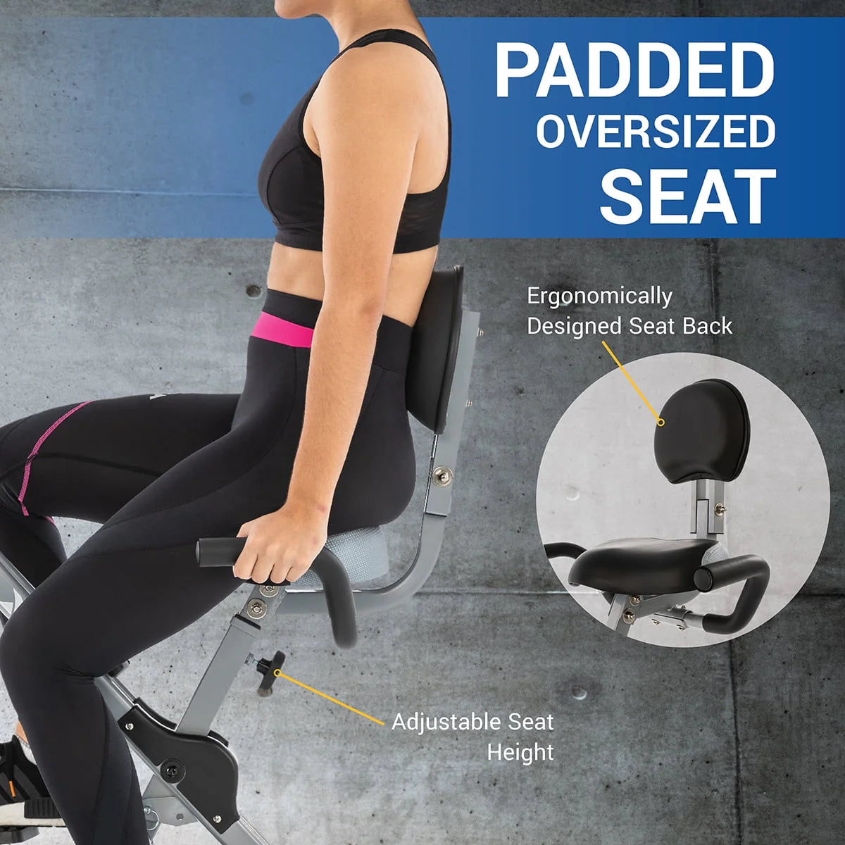 Compact Upright Folding Bike with Magnetic Resistance R57631