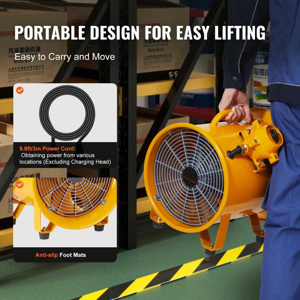 12" Portable Extractor Fan Blower T7002