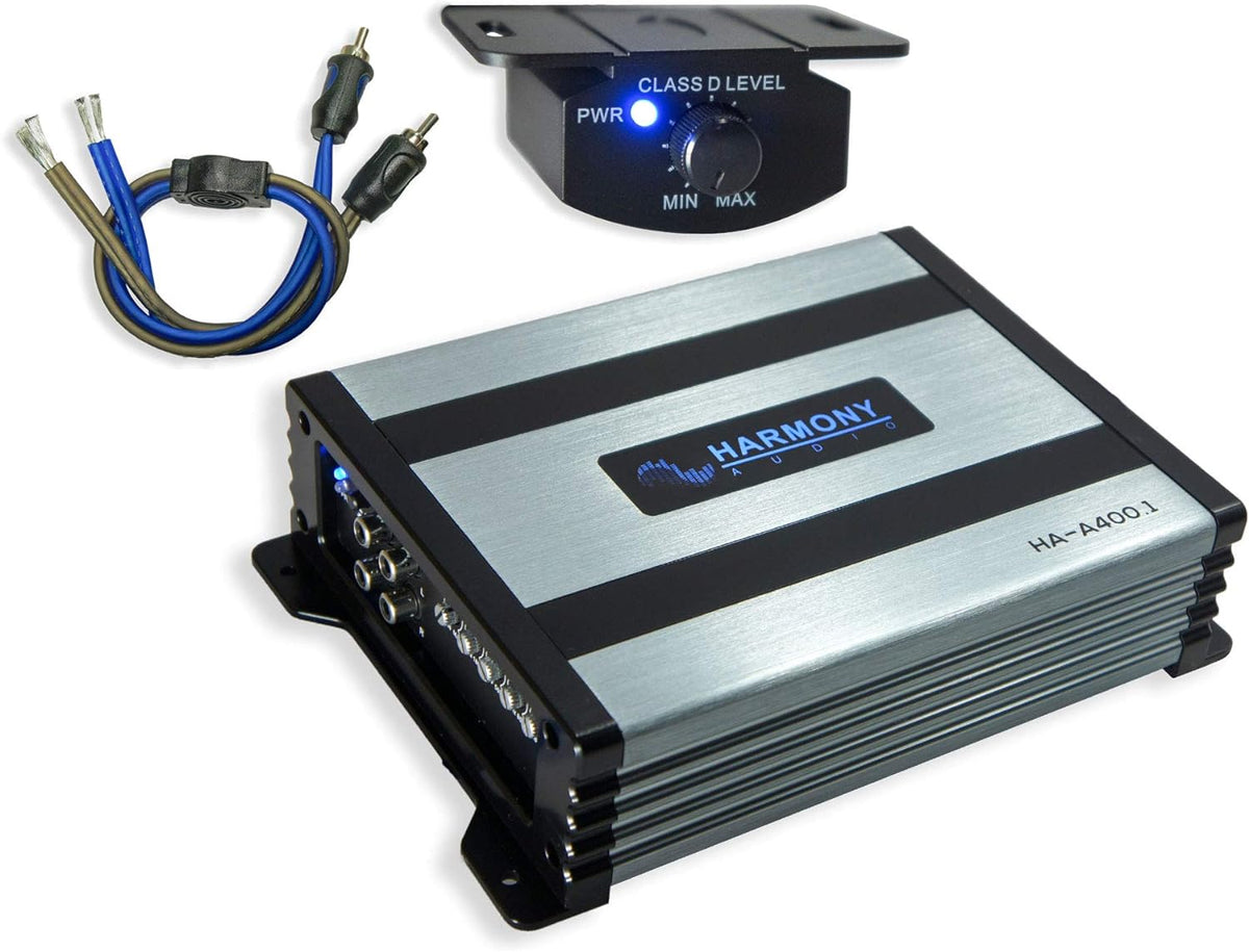 12" Loaded Square Thin Sub Box with Amplifier and Amp Install Kit M24722