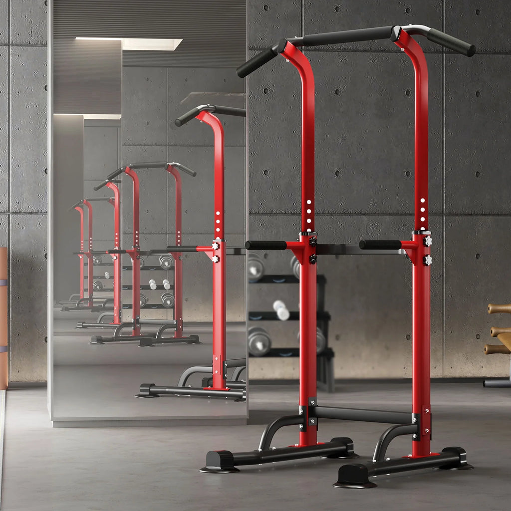 Adjustable Pull up Power Tower Dip Stands 600lbs L940388