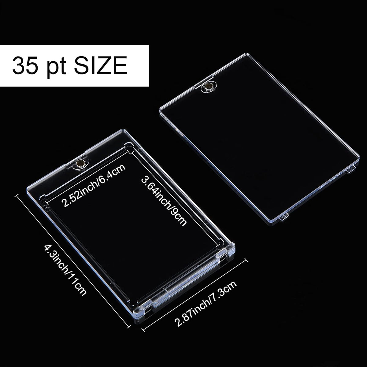 10 Pc Magnetic Card Holder Clear Display Card Protector G119
