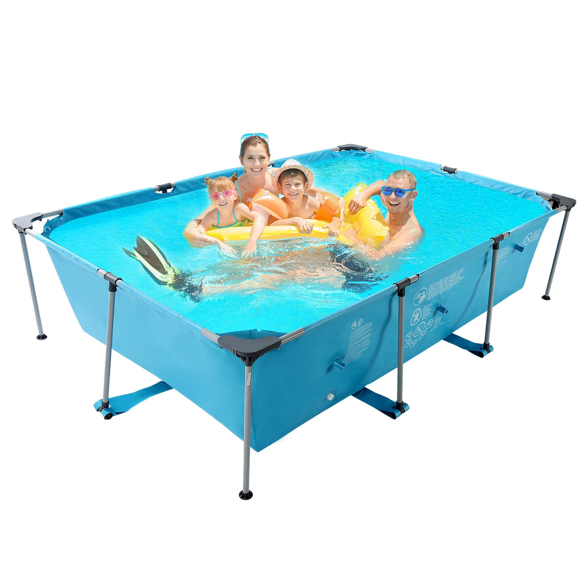10 ft Above Ground Rectangular Frame Swimming Pool H8434