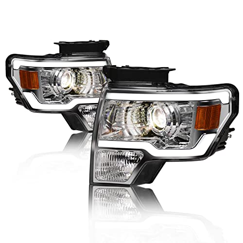 Black Projector Headlights with LED Bar C91935