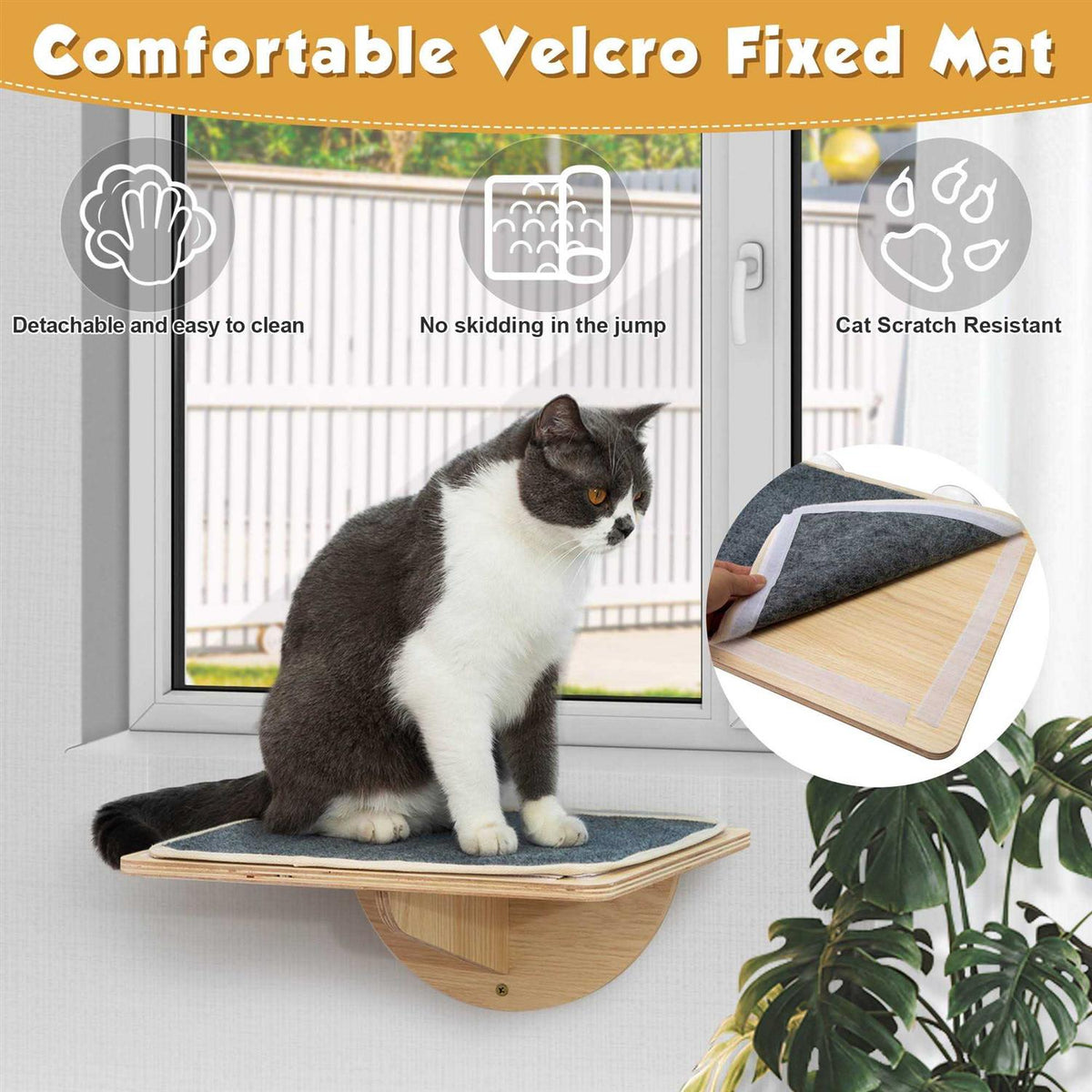Cat Window Perch with Suction Cups F359