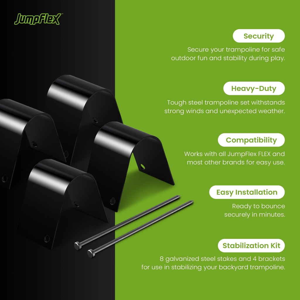 4 Piece Trampoline Ground Anchoring Peg Accessories Set Q17426