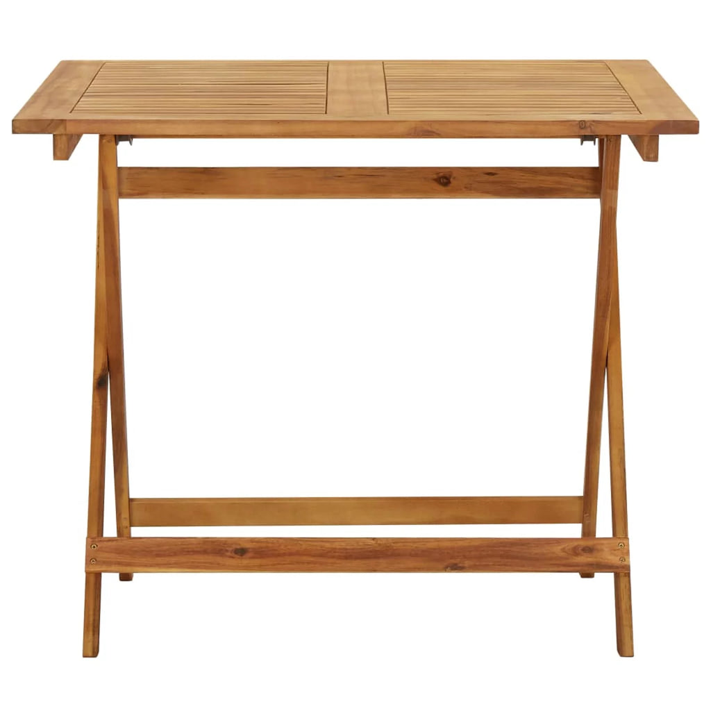 Folding Garden Table Solid Acacia Wood P887