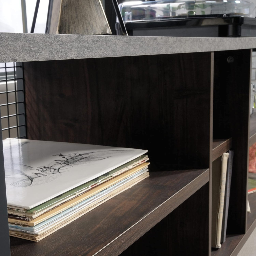 Credenza for TVs up to 60", Rich Walnut Finish A816
