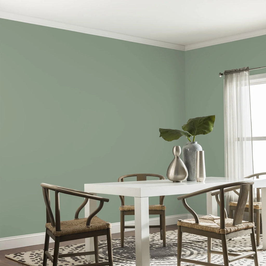 Interior Wall Paint Green Eggshell 1 Gallon B731