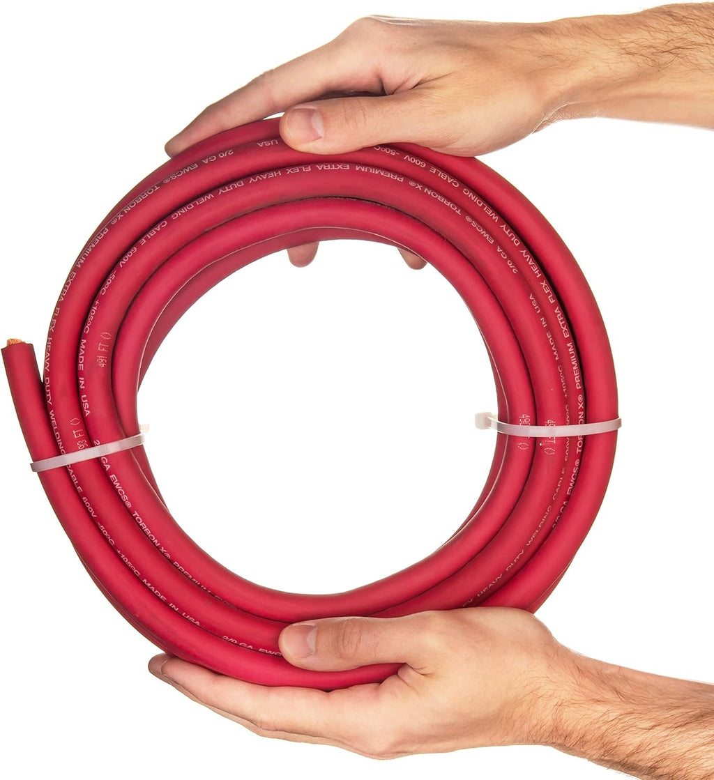 50 Feet Red 100% Copper Welding Cable 600 Volt M17218
