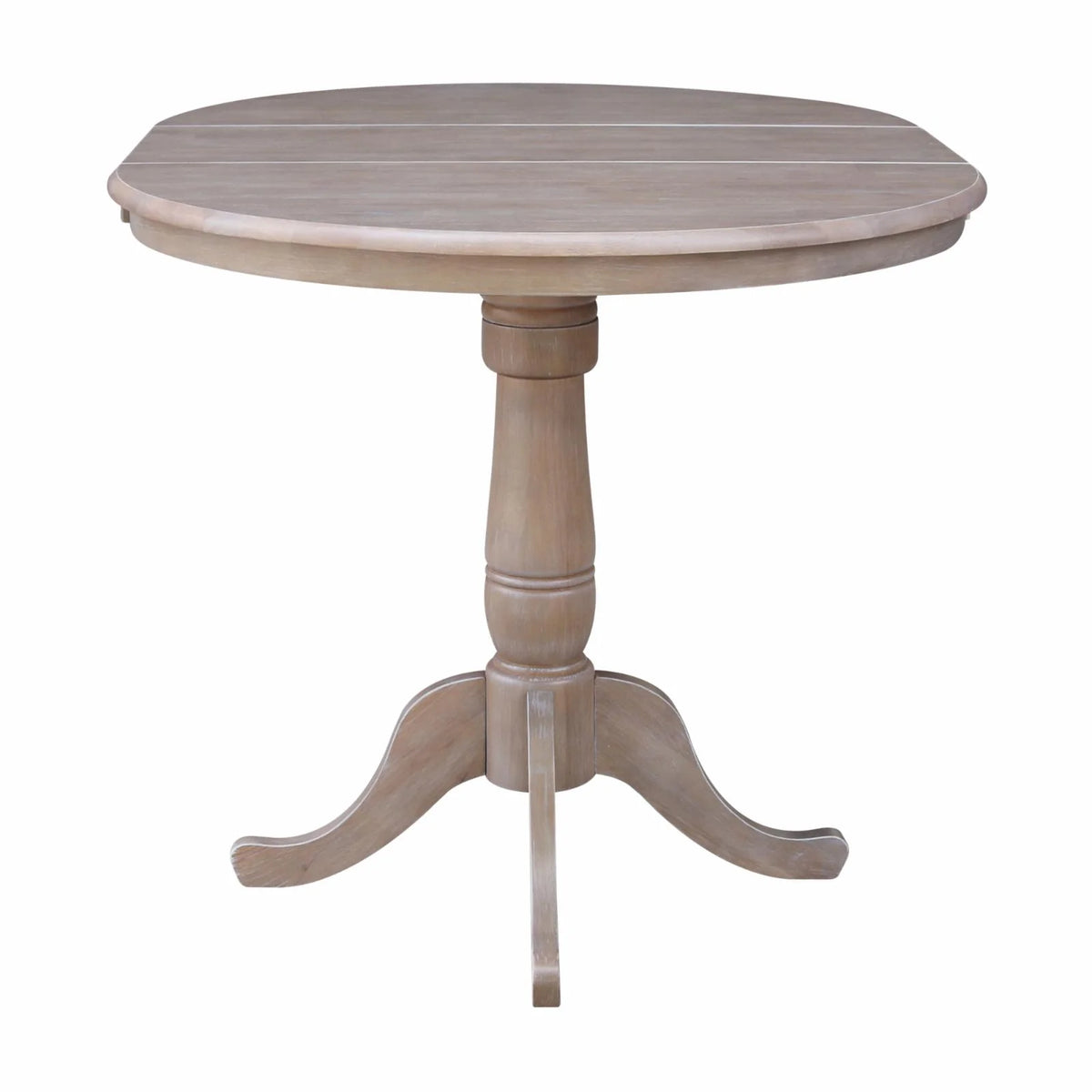 36" Round Top Pedestal Table with 12" Leaf R7355