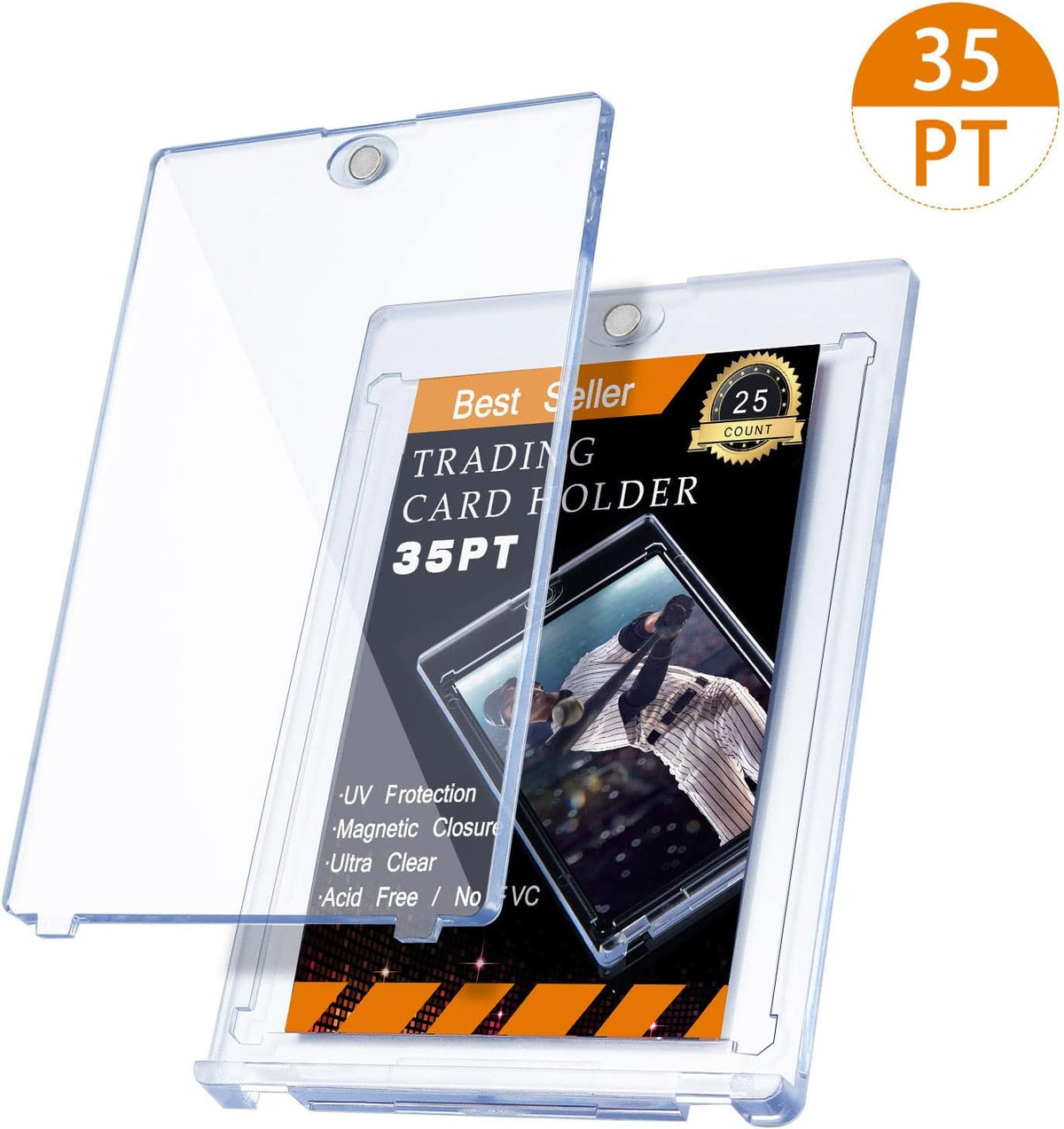 10 Pc Magnetic Card Holder Clear Display Card Protector G119