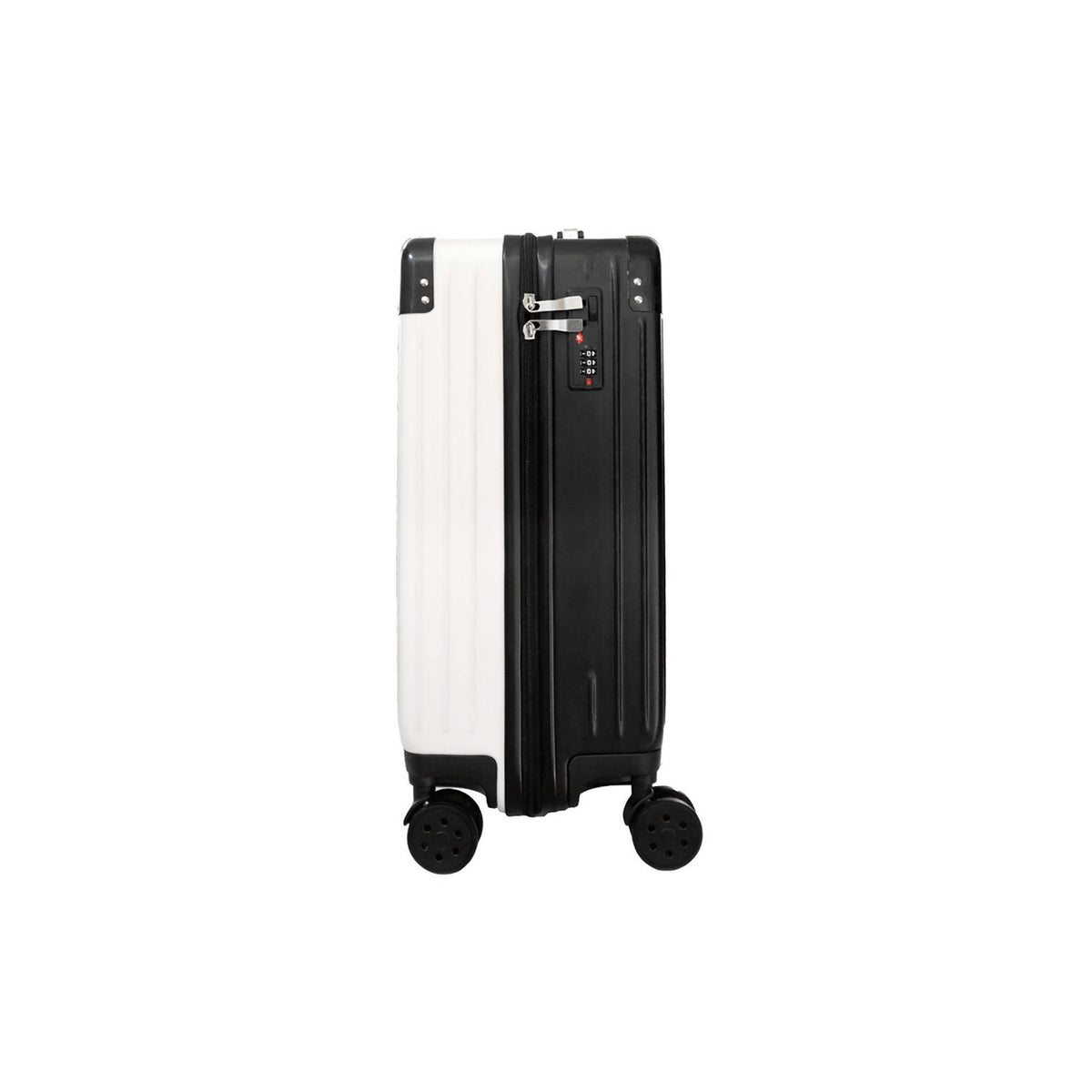 White Carry on Suitcase Q1416