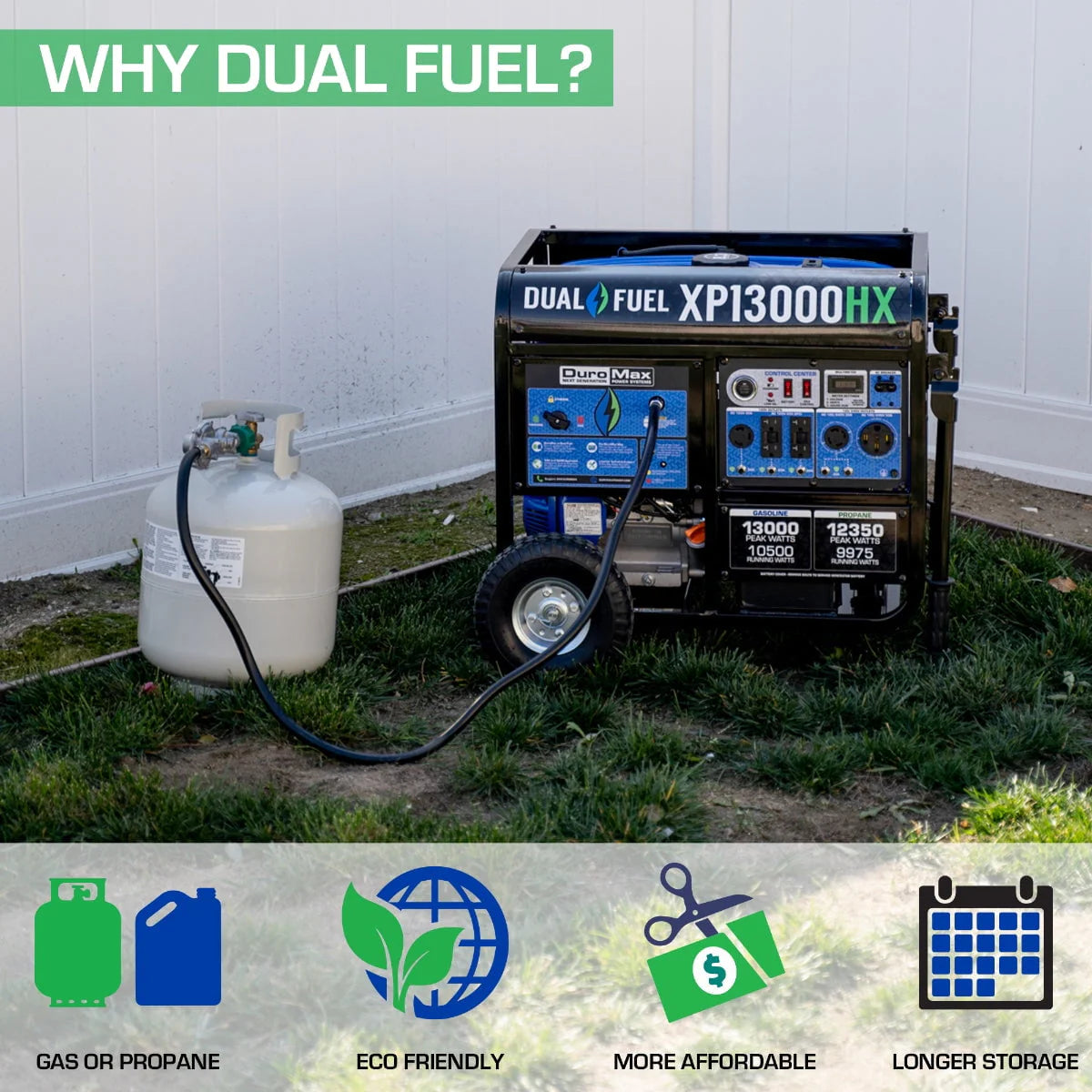13,000 Watt Dual Fuel Portable Generator T323297
