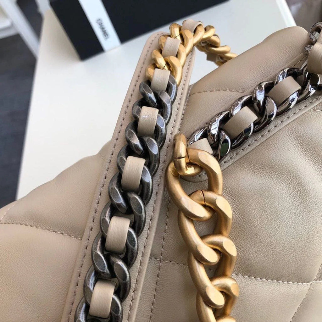 Beige Handbag O407