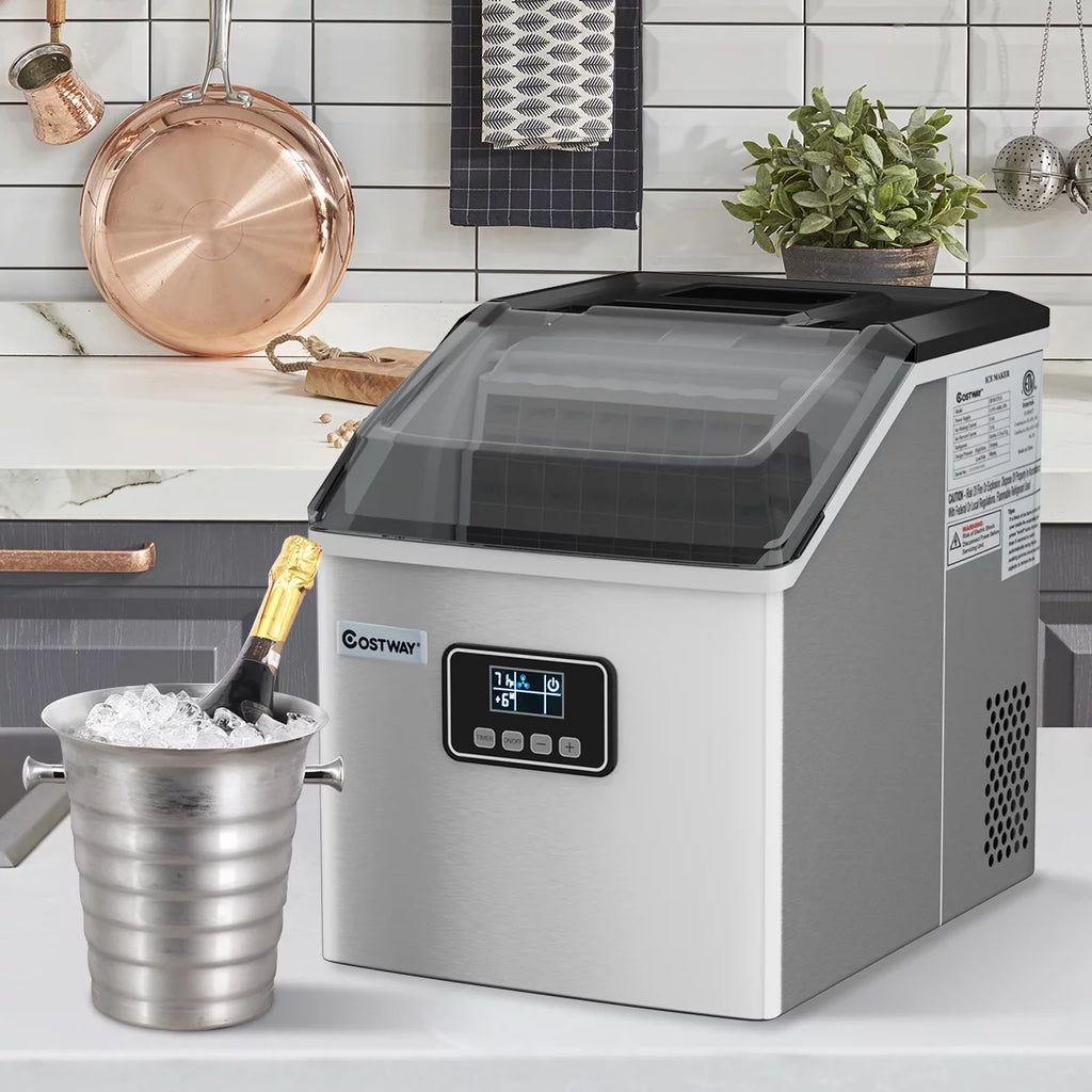 Stainless Steel Countertop Ice Maker Machine T2871