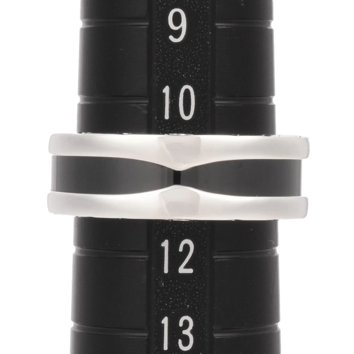 Pre-Owned SV925 Black Ceramic Ring Y49577