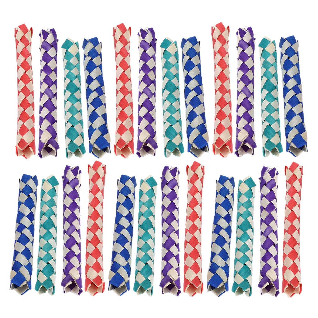 24Pcs Bamboo Finger Traps Chew Toy I2752