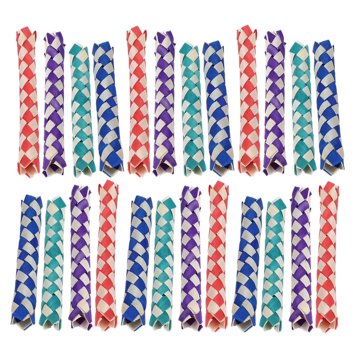 24Pcs Bamboo Finger Traps Chew Toy I2752