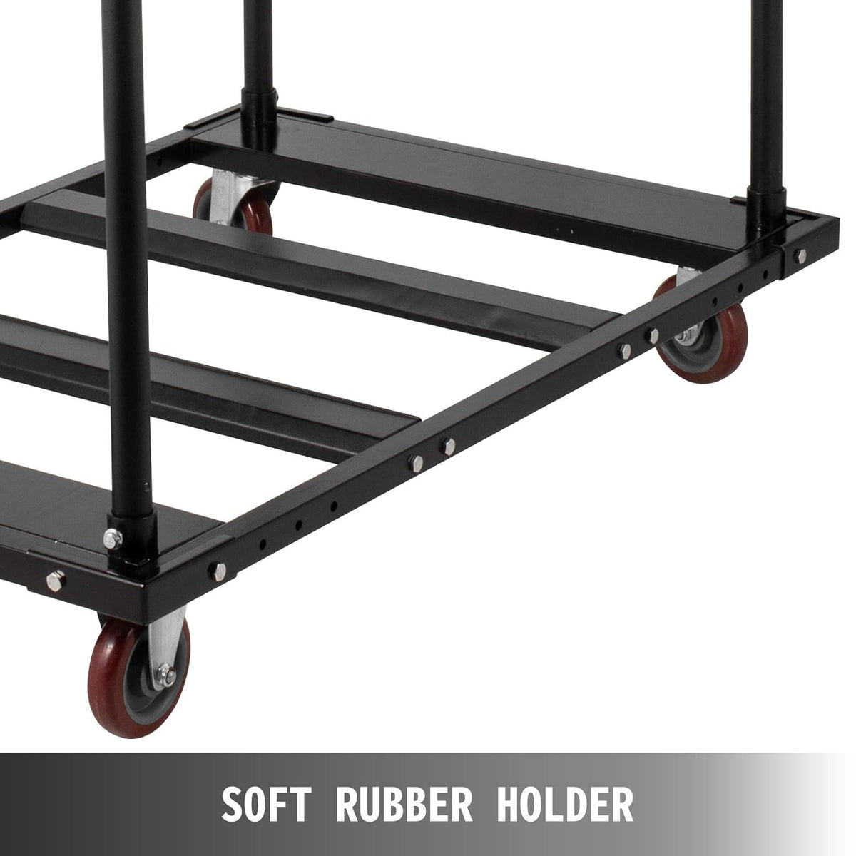 Black Steel Frame Folding Table Cart T9157
