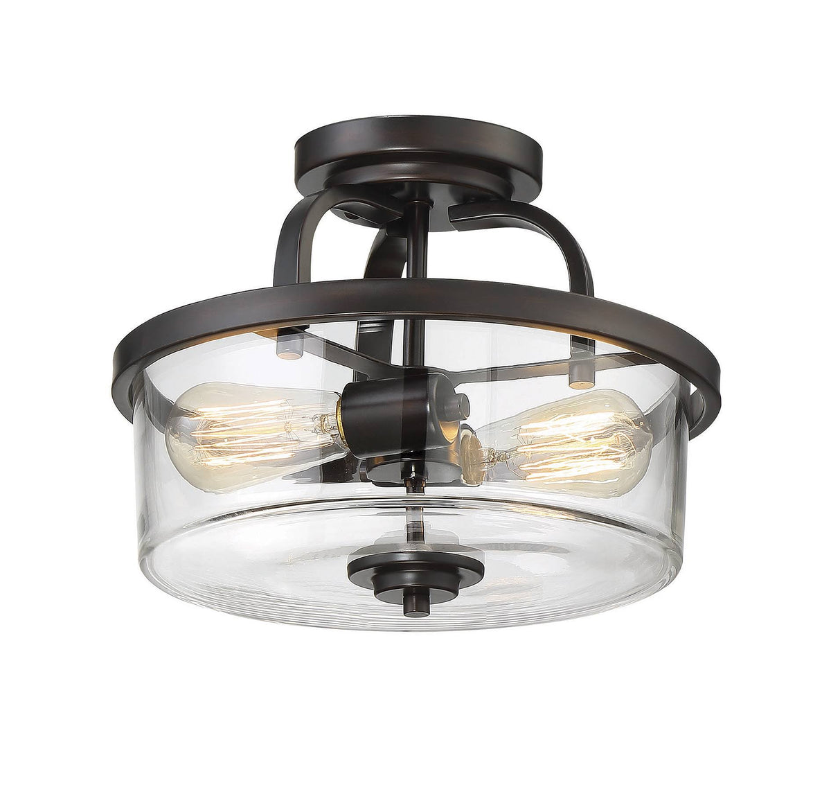 2 Light Semi Flush English Bronze R68502