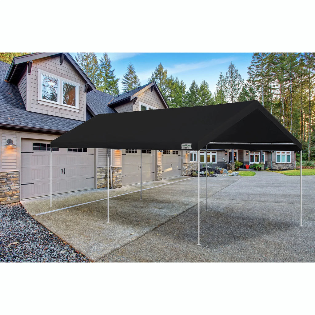 10x20 Straight Leg Instant Canopy Tent Set, Black R232241