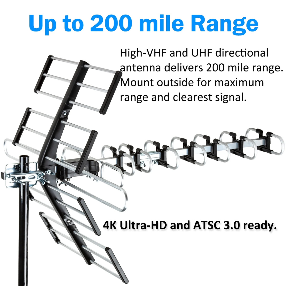 HDTV Antenna with J Mount and 40 ft. RG6 Coaxial Cable Y9529