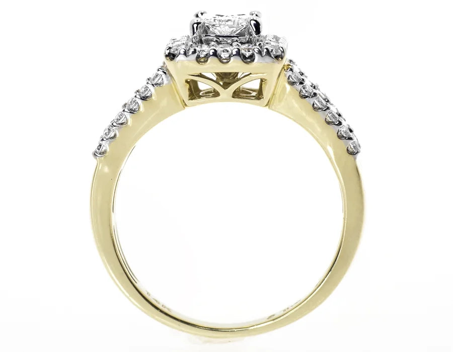 Emerald Cut Solitaire Diamond Engagement Ring (0.97 ct) N6599