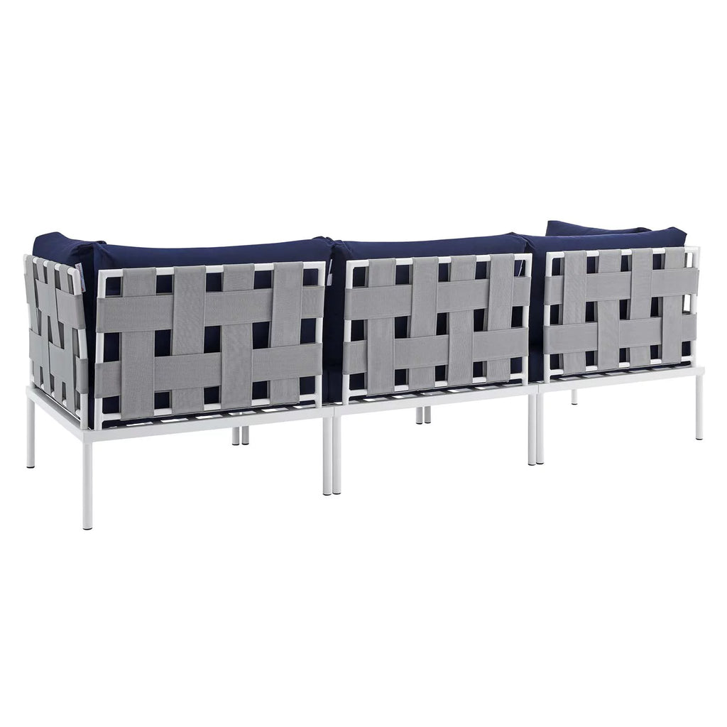 Grey Blue Navy Modern Outdoor Lounge Sofa O20043