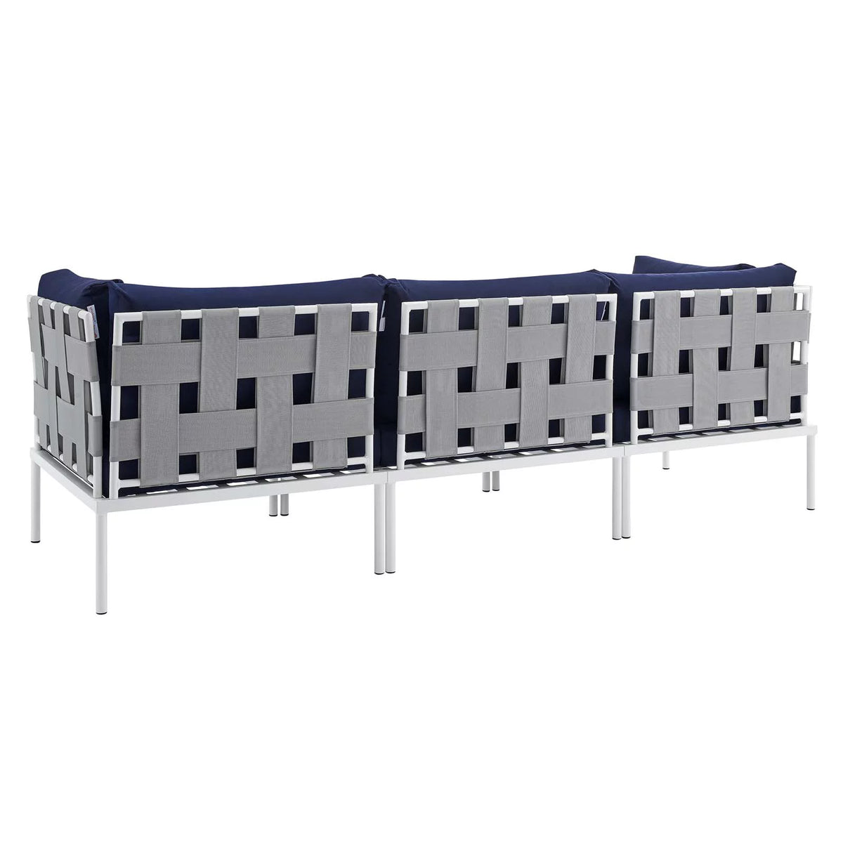 Grey Blue Navy Modern Outdoor Lounge Sofa O20043