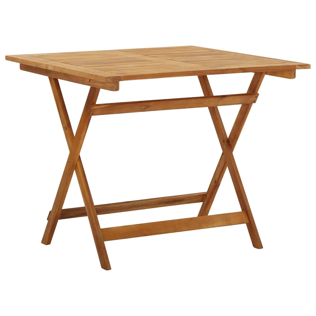 Folding Garden Table Solid Acacia Wood P887